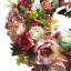 Luksuzni ukrasni pleteni vijenac, ekskluzivni ruže i kamelije Ø 42cm