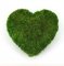 Moha koszorú szív 23cm x 21cm zöld művirág