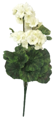 Umelý Muškát Pelargónia x9 biela 45cm
