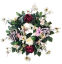 Veniec umelé ruže, pivonky, margaréty, clematis a doplnky 50cm
