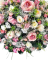 Luxusný umelý veniec Exclusive pivonky peonie, ruže, hortenzie a doplnky 70cm
