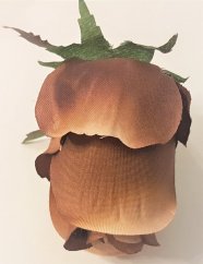 Artificial Rose Bud Head O 3,1 inches (8cm) Brown