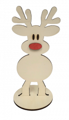 Christmas Reindeer on a pedestal 21cm
