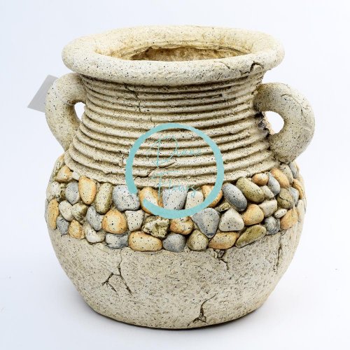 Ukrasna vaza od kamena "bacač" 29,5cm x 31cm x 30cm