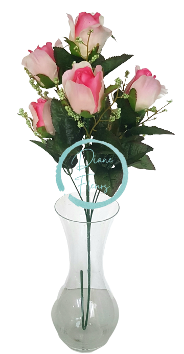 Gałązka bukietu róż x6 78cm sztuczny róż