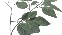 Decorare crengută Mesteacăn 58cm verde flori artificiale