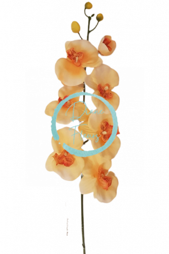 Umelá orchidea kusová 70cm peach