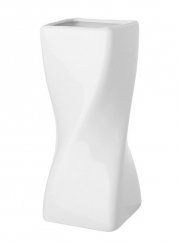 Decorative ceramic Vase 18,5cm x 9cm x 9cm White