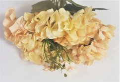 Hortenzia kytica oranžová 30cm umelá