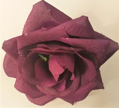 Künstliche Rosenkopf Feucht O 12cm Weinrote