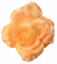 Růže hlava květu 3D Ø 10cm peach umělá