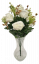 Buchet de trandafiri x12 47cm crem flori artificiale