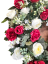 Погребален венец от бор, ексклузивни рози, божури и аксесоари 75 см AS1047