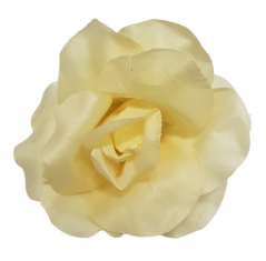 Ruža hlava kvetu O 13cm kremová umelá