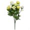 Exclusive Buket Ruže, Anemone, Ranunculus x12 48cm žuta, kremasta umjetni