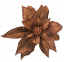 Artificial Poinsettia Euphorbia Pulcherrima 31,5 inches (80cm) Brown