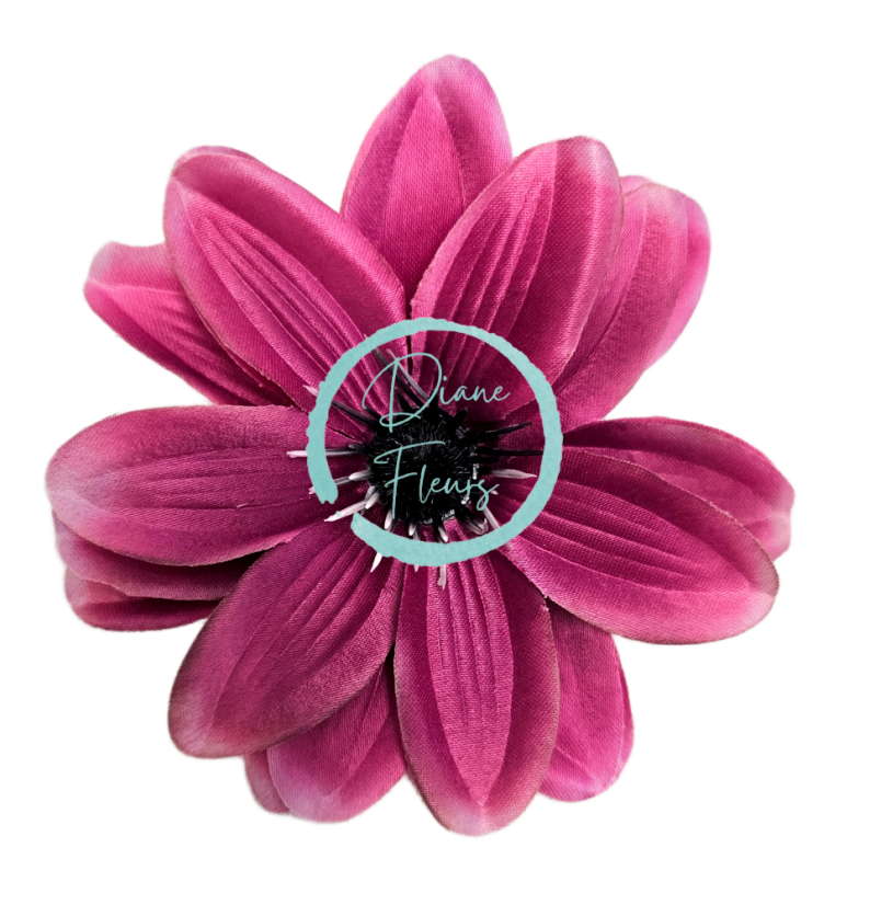 Клематис цвете O 11 см тъмно розов изкуствено