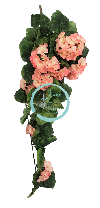 Geranio artificiale Geranio rampicante x8 rosa 70cm