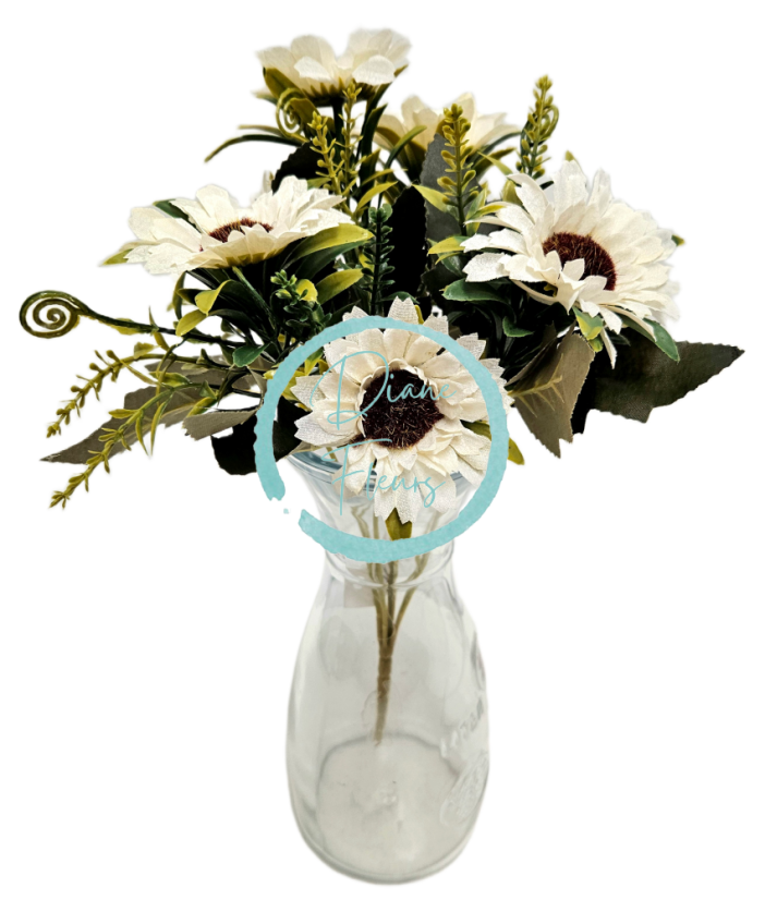 Buchet de Margarete 32cm crem flori artificiale