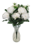 Artificial Chrysanthemums x12 Bouquet 50cm White