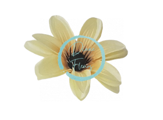 Clematis hlava květu Ø 11cm žlutá umělá