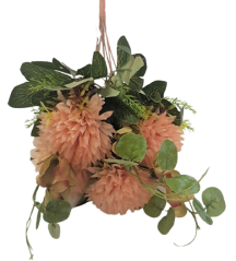 Künstliche Chrysantheme Strauß "7" 40cm Rosa