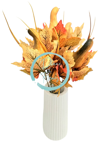Decorazione autunnale con zucche 34cm