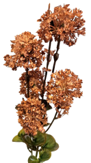 Dekorace přízdoba zeleň umělá 60cm světle hnědá