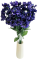 Artificial Cornflowers on a stem 48cm bundle 12 pcs Purple