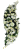 Smútočný veniec s umelými ružami, orchideami a kaméliami 100cm x 35cm krémová, zelená