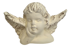 Reclining angel statuette