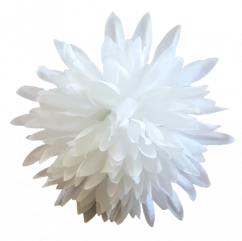 Chryzantéma hlava květu Ø 10cm bílá umělá
