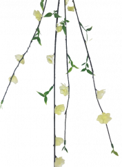 Dekorációs gally menta virágokkal 88cm művirág