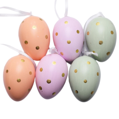 Velikonoční vajíčka 6cm x 4cm - 6 ks