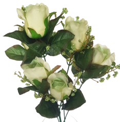 Künstliche Rosenstrauß x6 78cm Hellgrün
