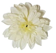 Dalia "Dahlia" główka kwiatowa O 12cm biało-kremowa sztuczna