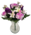 Kytica Ruža, Karafiát, Ľalia a Orchidea x13 33cm fialová umelá