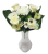 Künstliche Nelken, Rosen und Alstroemeria Strauß x13 35cm Creme