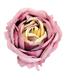 Bazsarózsa bazsarózsa fej 8cm rózsaszín művirág - 12 db-os csomag