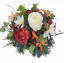 Trauergesteck aus künstliche Rosen und Zubehör 28cm x 20cm