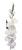 Gladiola 78cm alb flori artificiale