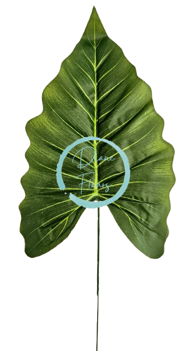 Liść Alocasia sztuczny 44cm x 18cm
