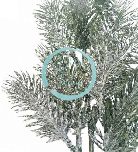 Artificial Spruce Twig Green 40cm snowy