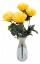 Chryzantémy kytice x5 žlutá 50cm umělá - Nejlepší cena