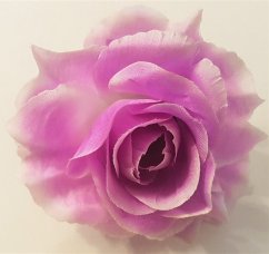 Cvetna glavica vrtnice O 10cm vijolična umetna
