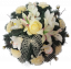 Nagrobni venec 35 cm Vrtnice in lilije ter dodatki