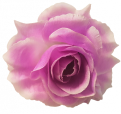 Růže hlava květu O 10cm fialová umělá