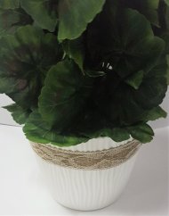 Umelý Muškát Pelargónia v črepníku O 25cm x výška 49cm ružová záťažový aranžmán