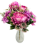 Künstliche Pfingstrosen & Hortensie strauß 46cm Rosa