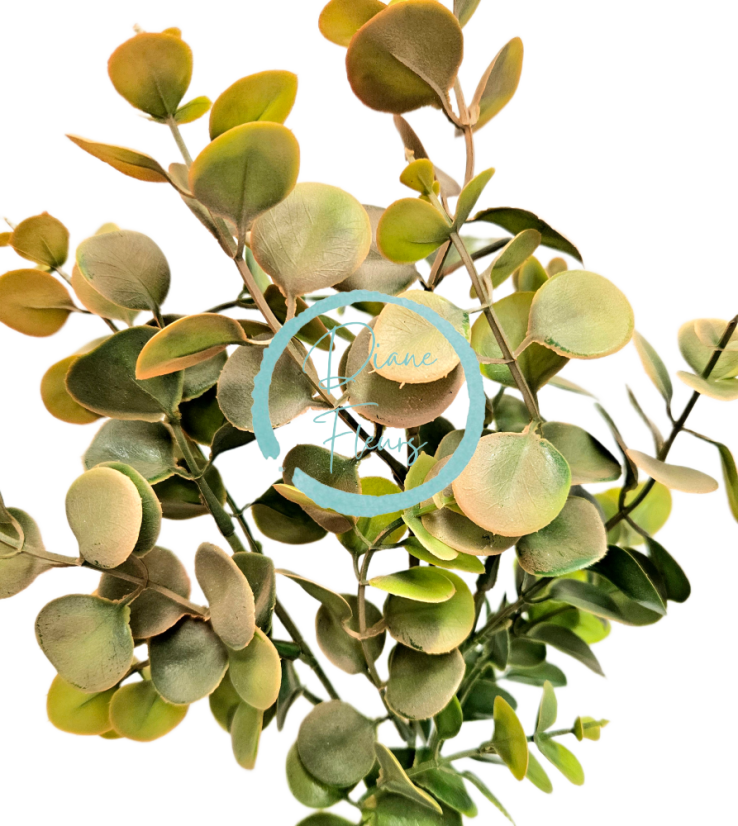 Dekorace eukalyptus umělý přízdoba zeleň 44cm